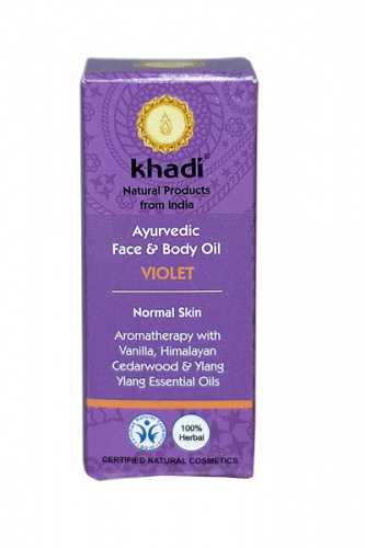 Khadi - Ajurwedyjski olejek do twarzy i ciała z fiołkiem