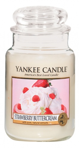 Yankee Candle - Duży słoik Strawberry Buttercream - 623g