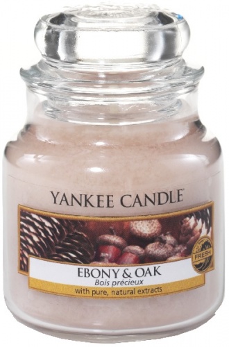  Yankee Candle - Mały słoik Ebony & Oak - 104g