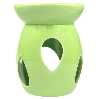  Kominek ceramiczny gładki - zielony - 1szt.
