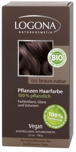 Logona – Farba do włosów w proszku brąz naturalny – 100g