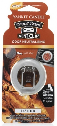 Yankee Candle - Car vent clip Leather - 1szt.
