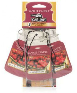  Yankee Candle - Car jar Black Cherry bonus pack - 3 szt.