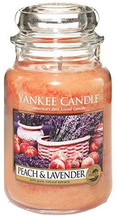 Yankee Candle - Duży słoik Peach & Lavender - 623g
