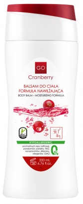GoCranberry - Balsam do ciała - Formuła nawilżająca - 200 ml